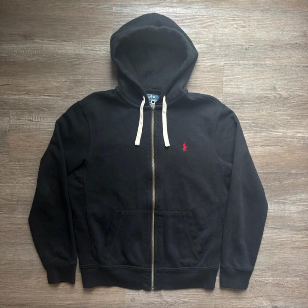 Polo Ralph Lauren Black Zip Up Jacket (L)